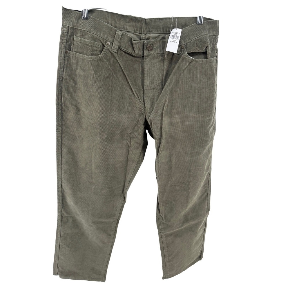 NEW LL Bean BeanFlex Corduroy Pants Dusty Olive Men's 38 W x 28 L Standard Fit